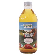 VERMONT VILLAGE 未加工和未過濾的蘋果醋, 1個, 473ml