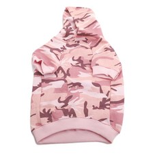 CASUAL CANINE 狗用迷彩連帽衫, 粉色的