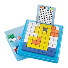 馬賽克磚邏輯拼圖，兒童益智玩具，啟蒙遊戲，訓練邏輯思維, 混合顏色, 1套, 175片