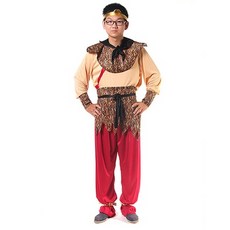 T牌 西遊記孫悟空服裝 成人角色扮演服飾 萬聖節變裝派對 單一尺寸, 舊版單尺寸