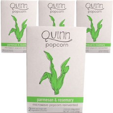 QUINN 微波爆米花 帕瑪森起司&迷迭香風味, 4盒, 100g