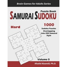 (英文圖書) Samurai Sudoku Puzzle Book: 1000 Hard Sudoku Puzzles Overlapping into 200 Samurai Style 平裝版, Independently Published, 英文