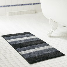 Alti Ombre 超細纖維浴墊浴凳, 1個, 黑色