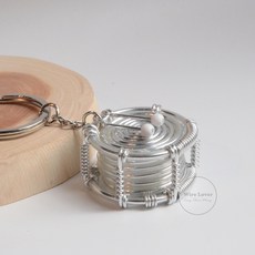 大/小鼓 鑰匙圈, 銀色小鼓