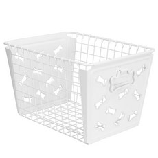 SPECTRUM Macklean Bone Basket 廚房儲物籃/籃子, 白色