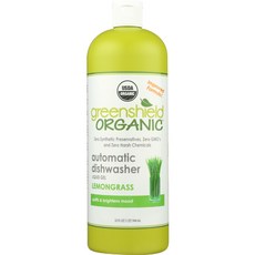 greenshield ORGANIC 自動洗碗機洗碗機洗滌劑檸檬草, 1個, 946ml