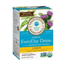 TRADITIONAL MEDICINALS 淨化檸檬花草茶包, 16件, 1.5克