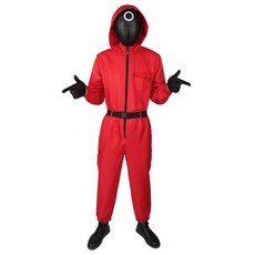 魷魚遊戲工作人員服裝 (送面具)