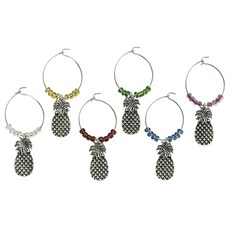 BOSTON WAREHOUSE 酒杯吊飾, 6件, 混色