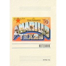 (英文圖書) Vintage Lined Notebook Greetings from Amarillo Texas 平裝版, Found Image Press, 英文