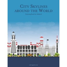 City Skylines around the World Coloring Book for Adults 6 平裝版, Independently Published, 英語