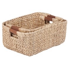 honey can do 長方形籃子 3 件套帶木柄, 1個, 木頭