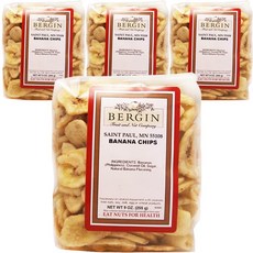 BERGIN Fruit and Nut Company 香蕉脆片, 4包, 255g