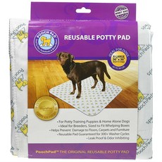 POOCH PAD 可重複使用的吸水四十狗便盆墊白色, 1個, 1入