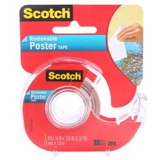 3M Scotch 可移除海報雙面膠帶 19mm*3.8m, 1入
