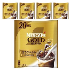 NESCAFE 雀巢咖啡 金牌咖啡球 微糖, 5個, 20入, 11g