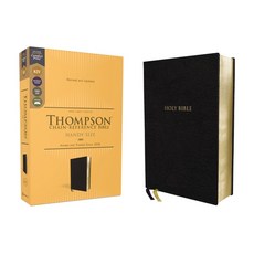 (英文圖書) Kjv Thompson Chain-Reference Bible Handy Size European Bonded Leather Black Red Letter ... Bonded Leather, Zondervan, 英語, 再生皮革
