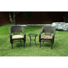 戶外休閒桌椅組：台灣現貨，藤椅藤桌一桌二椅，庭園咖啡桌椅，編藤戶外家具, 詳見包裝, 藤色