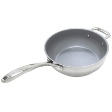 chantal 雙耳不鏽鋼陶瓷塗層不沾炒鍋, 1個, 25.4cm