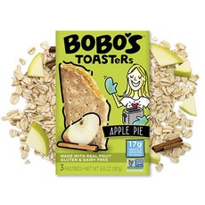 BOBO'S OAT BARS 烤吐司酥皮蘋果派 無麩質 全穀物, 1個, 187g