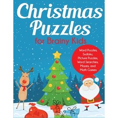 (英文圖書)Christmas Puzzles for Brainy Kids 平裝版, Dylanna Publishing, Inc., 英文