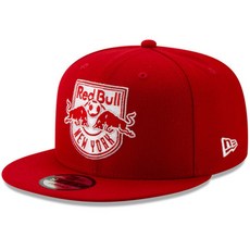 MLS紐約紅牛隊New Era男款可調節帽, 紅色