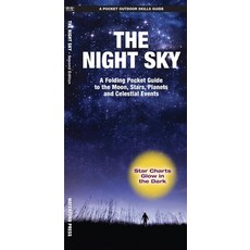 (英文圖書) The Night Sky: A Folding Pocket Guide to the Moon Stars Planets and Celestial Events 平裝版, Waterford Press, 英文