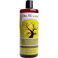 DR.WOODS 茶樹卡斯提亞液態皂, 1瓶, 946ml
