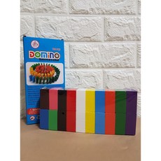 100片彩色多米諾骨牌 攜帶型骨牌 多米諾積木 木質骨牌 木製骨牌 黑白寶貝, 彩色