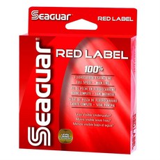Seaguar Label 100% 氟碳釣魚線 12 磅, 紅色的