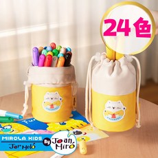 JarMelo 袋裝兒童可水洗彩色筆 24色, 詳見包裝