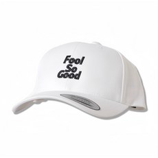 CABRON FOOL SO GOOD FSG CURVE VISOR CAP 運動遮陽帽，弧形帽簷，透氣舒適，個性刺繡, 白色