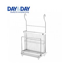 DAY&DAY 刀柄砧板架 ST3015H 掛式 附滴水盤 304不鏽鋼 頂級鍍鉻表面防護處理 台灣製造 免運費