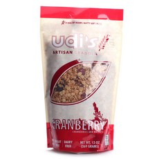 Udi's Gluten Free 無麩質工匠蔓越莓格蘭諾拉麥片, 1包, 369g