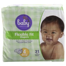 baby basics 彈性黏貼型尿布, 第4階段, 31片