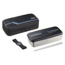 THERMOS 膳魔師 單層保鮮便當盒附保冷袋 DSD-704, 1個, 黑色線條