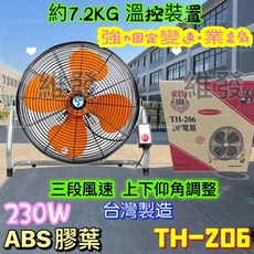 獎風牌 20吋固定式立扇 TH-206