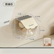壁掛式薑蒜收納盒, 壁掛帶蓋收納盒（背貼款）