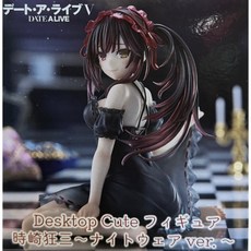 TAITO 約會大作戰 Desktop Cute 時崎狂三 睡衣 模型 靜宜玩具 現貨, 詳見包裝, Black