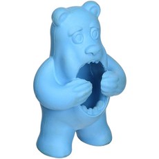 Petmate jw Play Bite Bear寵物乳膠橡膠玩具 M, 1個, 藍色