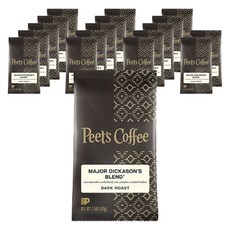 Peets Coffee Major Dickerson's Blend Dark Roast 18 包, 71克, 研磨咖啡