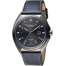CITIZEN星辰 光速軌道Eco-Drive腕錶 AW1577-11H 男錶 皮革錶帶 光動能