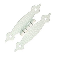 台灣阿成五金 Mydiy 鄉村風活頁壓花大鉸鏈 (一包10個)- 維多利亞白色