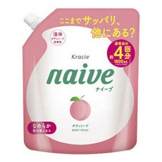 Kracie 葵緹亞 娜艾菩蜜桃香氛沐浴乳補充包, 1個, 1.6L