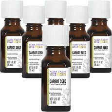 Aura Cacia 胡蘿蔔籽精油, 6瓶, 15ml