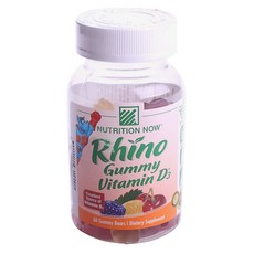 NutritionNow 維他命D3小熊軟糖, 60顆, 1罐