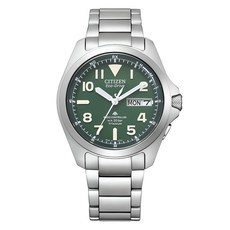 CITIZEN Promaster Land Eco-Drive Radio男款金屬腕錶 PMD56-2951