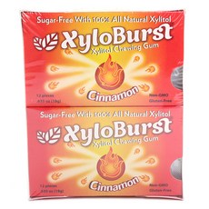 Focus NUTRITION 無麩質木糖醇口香糖, 18g, 12份, Cinnamon