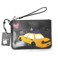 DKNY 防刮皮革手拿包