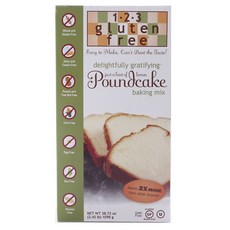 1-2-3 GLUTEN FREE 磅蛋糕烘焙粉, 1個, 1098克